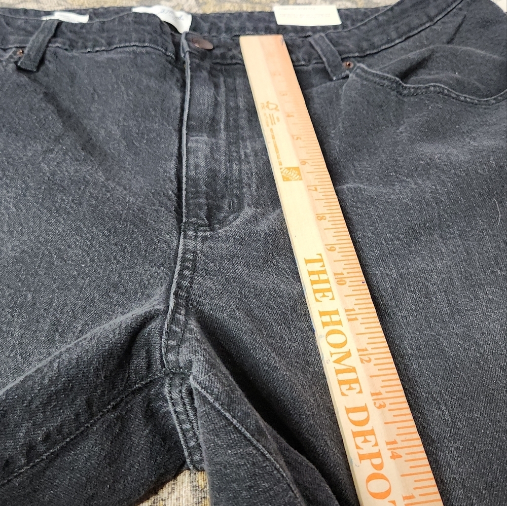 Women's High-Rise 90's Straight Jeans - Universal Thread Black Wash 20 - Picture 15 of 16